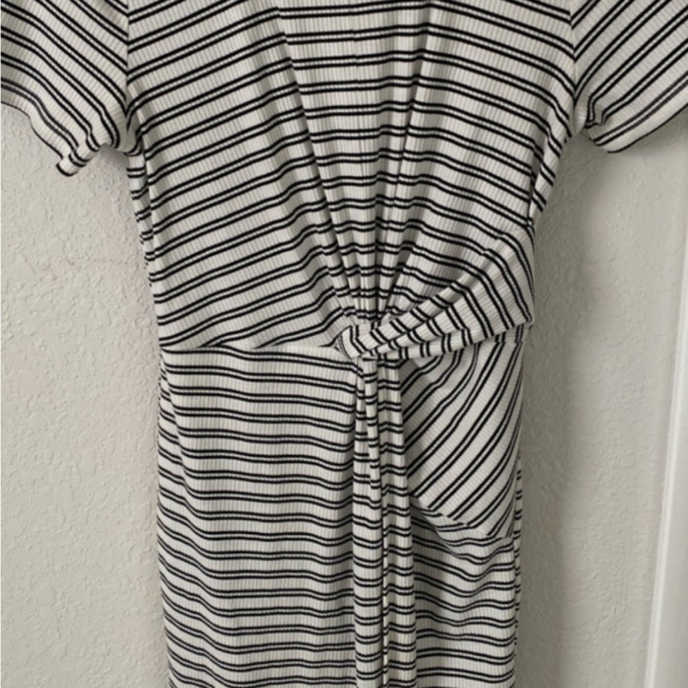 Sugarlips Black and White Asymmetrical Dress